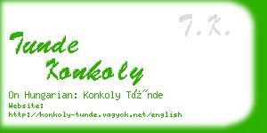 tunde konkoly business card